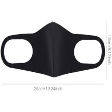 Schwarze Gesichtsmaske Atemschutzmaske