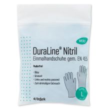 Einmalhandschuhe WERO DuraLine® Nitril, puderfrei Gr L