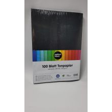 Test 100 Blatt schwarzes DIN-A4 Ton-Papier