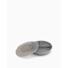 Twistshake Divided Plate Grau