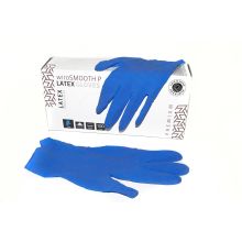 Wiros Latex Handschuhe M 100 Stk Blau