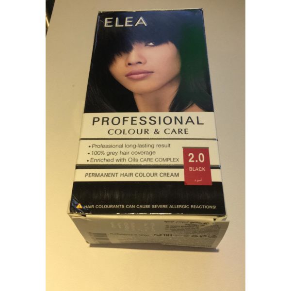 ELEA Professional Colour & Care Haarfärbemittel BLACK 2.0
