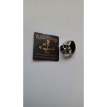 Alchemy England Ring Schädel Schief 16,5mm