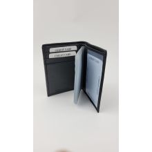 Portemonnaie aus Kunstleder in schwarz