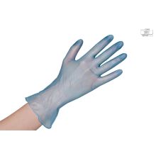 Wiros Vinyl Handschuhe Premium M puderfrei 100 Stk Blau