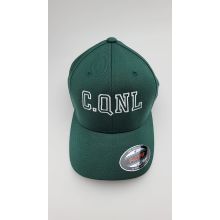 Flexfit Baseballcap in dunkelgrün C.QNL Stick