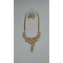 Fashion Jewelry Modeschmuck-Set mit Halskette und Ohrringe 