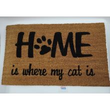 Haustürmatte "Home is where my cat is" 75...