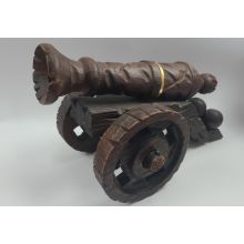 Kanone aus Holz Deko 47cm