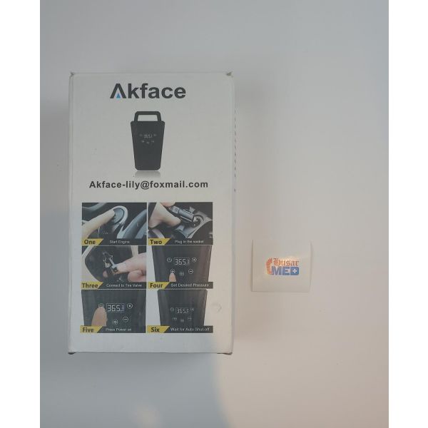 akface Car Compressor, air pump, car air compressor 12 V 150 PSI mobile compressor for motorcycle, bicycle, balls, balloons, inflatable pool, stop, preset pressure, LED light, LCD screen