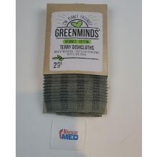 Greenminds Geschirrtuch Baumwolle, grau (2er Pack)