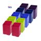 Exacompta 67798D 10er Pack Premium Stiftehalter Pen-Cube mit 2 Fächern für mehr Ordnung auf dem Schreibtisch Stifteköcher Stiftebox Aufbewahrungsbox Organizer farbig sortiert
