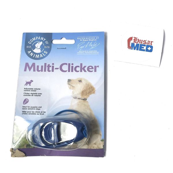 The Company of Animals Multi-Clicker mit Lautstärke- und Tonregelung Haustiere Hundetraining