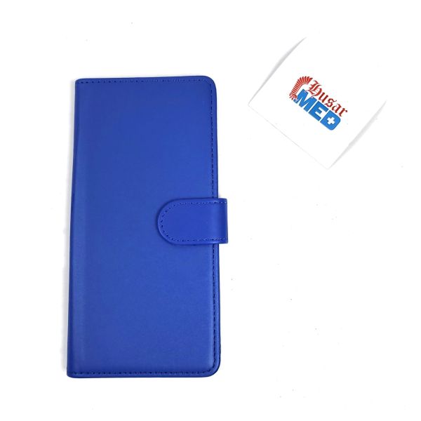 Basic Bookcase Hülle für Samsung Galaxy A71 Case klappbare Blau