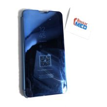 Samsung Galaxy A20S Mirror Flip Case Blau