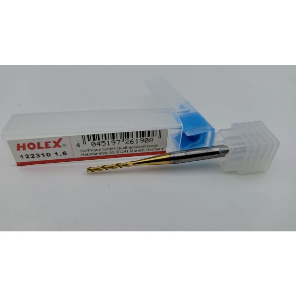 HOLEX VHM-Hochleistungsbohrer zylindrischer Schaft DIN 6535 HA 1.6