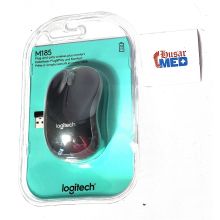 Logitech Maus M185 Wireless Mouse, schwarz / grau