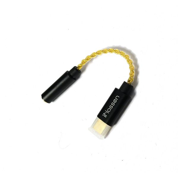 iNassen USB Typ C auf 3,5-mm-Buchse, tragbarer HiFi-Kopfhöreradapter