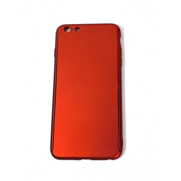 360 Grad Hülle für iPhone 6 Plus - Rot + Displayschutzfolie