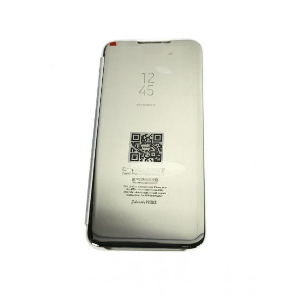 Hülle für Huawei 9 Lite Clear View Klapphülle - Silber
