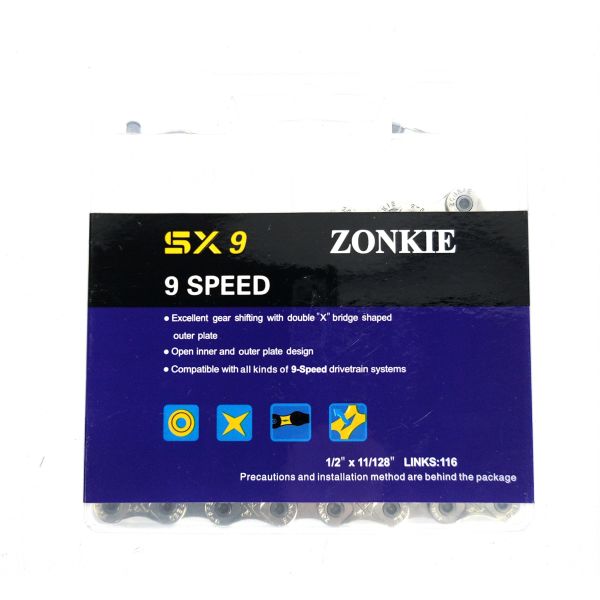 Zonkie SX9 Speed 6/7/8 Kette 1/2" x 11/128"