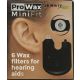 JB White 6 Stück ProWax MiniFit Cerumenfilter für Hörgeräte kompatibel mit Oticon, Bernafon und Auditio Hörgeräten, Disk mit 6 Werkzeugen und 6 Filtern, schwarz
