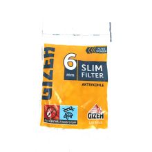 GIZEH Slim 6mm Filter Aktivkohle