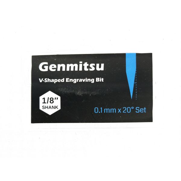 Genmitsu SainSmart 10er Set Schaftfräser 1/8" 0.1mm x 20° 