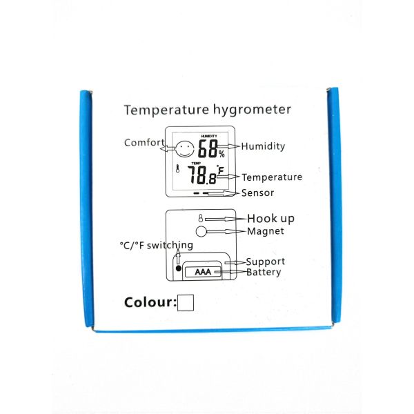 Digitales Thermo-Hygrometer weiß