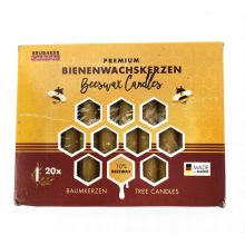 Brubaker 20er Set Baumkerzen 10% Bienenwachs