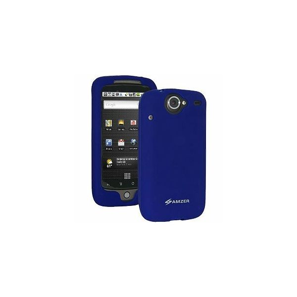 Amzer Jelly Case Schutzhülle aus Silikon für Google Nexus One PB99100, Blau
