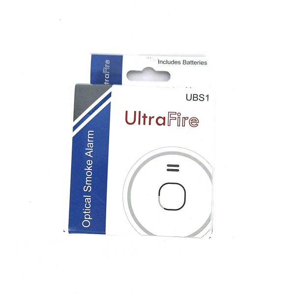 UltraFire UBS1 Optischer Rauchmelder mit austauschbarer 9-Volt-Batterie (1)