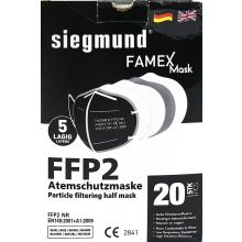 FFP2 Atemschutzmaske schwarz 20 Stück