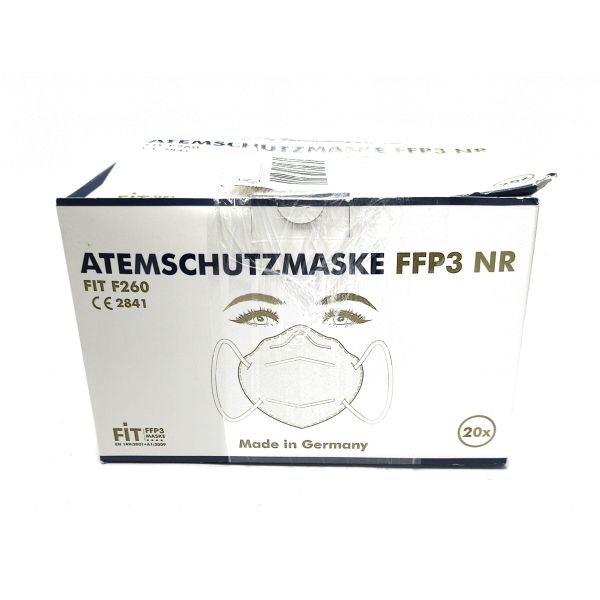 Atemschutzmaske FFP3 - FIT F260 (CE 2841) - 20 Stk.