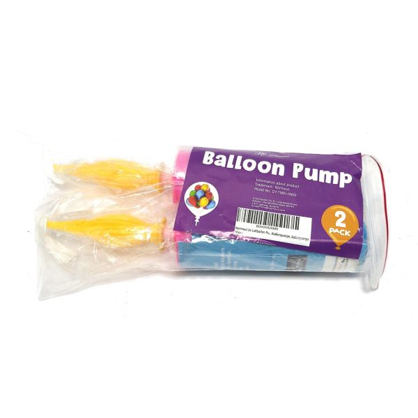 Normout 2 x Ballonpumpe - Luftpumpe Ballon - Robustes Design & langlebiger Kunststoff