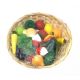 Goki 51660 - Obst und Gemüse im Korb für Kaufladen Holz