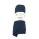 Vency Premium Jersey Spannbettlaken 160 x 200 x 30 cm, Marineblau