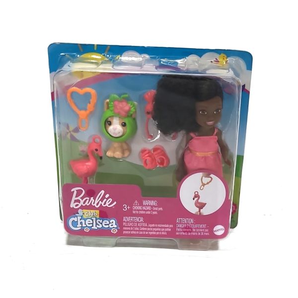 Mattel GJW30 - Barbie - Chelsea - Puppe brünett mit Zubehör