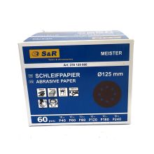 S&R Klett Schleifpapier Set 125mm, Meister, 8...