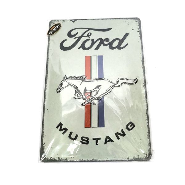 Blechschild Ford Mustang Horse Logo - 30 cm