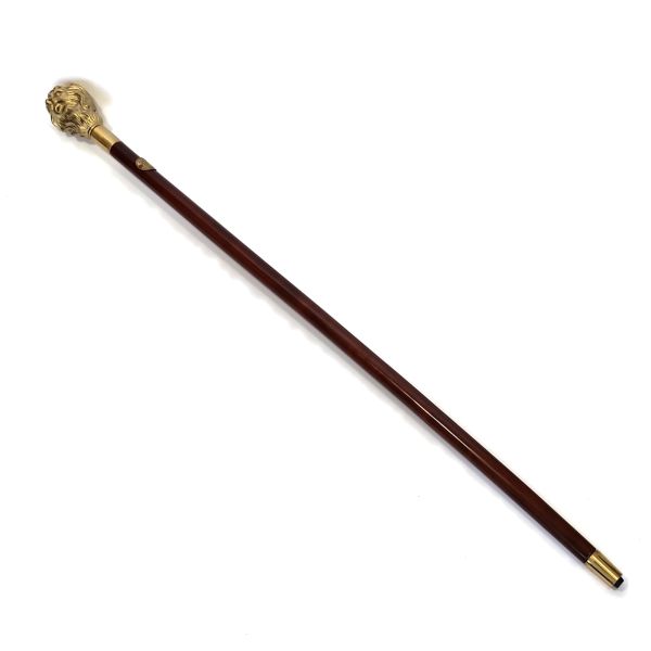 Gehstock Spazierstock Wanderstock Edelholz Löwe 90cm M43 Walking Stick