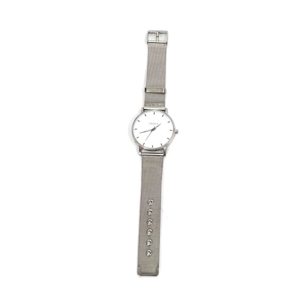 Geneva Stilvolle Unisex Armbanduhr - Silber