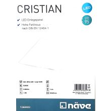 LED Einlegepanel 62x62x1cm mit CRI 95 "Cristian"