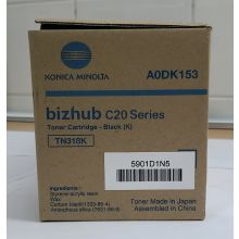 Konica Minolta A0DK153 Toner, Schwarz TN-318K für Bizhub C20 C20P C20PX