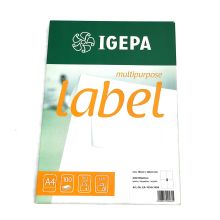 Igepa 105,0x148,0 mm weiss - 4 Etiketten/Blatt (400...