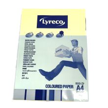 Lyreco Farbiges Papier, Pastellgelb, A4, 500 Stk.