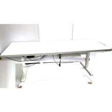 Höhenverstellbarer Tisch 220 x 89cm in weiß