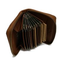 Benthill Kartenbörse aus Echt-Leder - Kartenetui für Kreditkarten - RFID - Braun