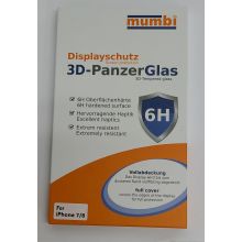 mumbi 3D Hart Glas Folie für iPhone 7/8