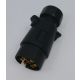 as-Schwabe 60462 Caravan Stecker 7-polig für Kabeldurchmesser 8,5-10 mm, Schwarz